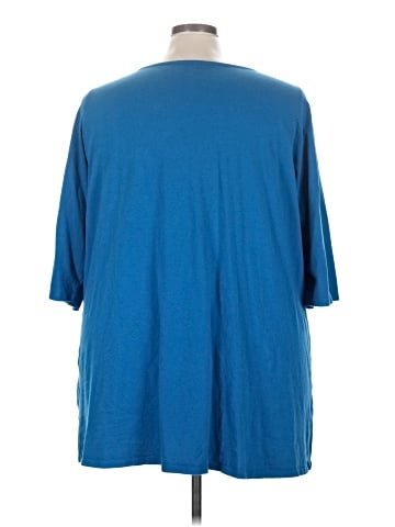 Roaman's 3/4 Sleeve Top (view 2)
