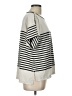 Max Studio Stripes Silver Short Sleeve Top Size L - photo 4