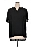 Pleione 100% Polyester Black Short Sleeve Blouse Size 1X - photo 1
