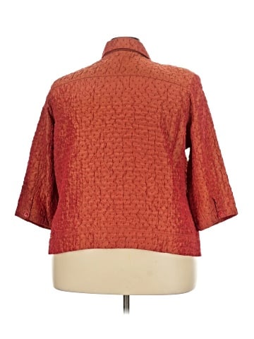 Erin London 3/4 Sleeve Button-Down Shirt (view 2)