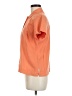 Woolrich 100% Cotton Orange Short Sleeve Blouse Size M - photo 5