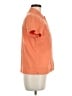 Woolrich 100% Cotton Orange Short Sleeve Blouse Size M - photo 4