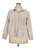 Old Navy Metallic Tan 3/4 Sleeve Button-Down Shirt Size 2X - photo 1
