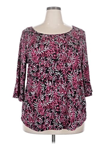 Roz & Ali 3/4 Sleeve Blouse (view 1)