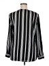 Valerie Stevens 100% Polyester Stripes Black Long Sleeve Blouse Size XL - photo 2