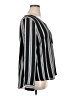 Valerie Stevens 100% Polyester Stripes Black Long Sleeve Blouse Size XL - photo 4