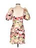 Zara Floral Pink Cocktail Dress Size M - photo 2