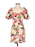 Zara Floral Pink Cocktail Dress Size M - photo 1