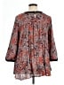 DR2 100% Rayon Gray 3/4 Sleeve Blouse Size XL - photo 2