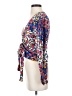 Majorelle 100% Rayon Blue Long Sleeve Blouse Size XXS - photo 5