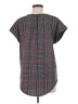 Tacera Plaid Gray Short Sleeve T-Shirt Size M - photo 2