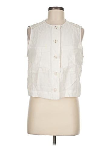 Zara Sleeveless Button-Down Shirt (view 1)