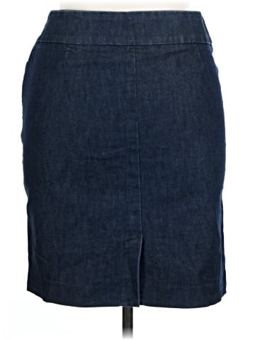 Halogen Denim Skirt (view 2)
