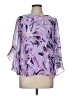 Kasper 100% Polyester Purple 3/4 Sleeve Blouse Size M - photo 1