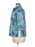 Alia 100% Polyester Print Blue 3/4 Sleeve Blouse Size 14 Petite - photo 5