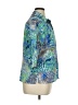 Alia 100% Polyester Print Blue 3/4 Sleeve Blouse Size 14 Petite - photo 4