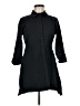 Dennis by Dennis Basso Black 3/4 Sleeve Button-Down Shirt Size M - photo 1