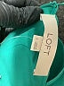 Ann Taylor LOFT 100% Polyester Teal Tank Top Size L - photo 7