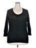 Mossimo 100% Cotton Black 3/4 Sleeve Top Size 20 - photo 1