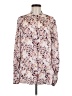 Equipment 100% Polyester Floral Ivory Long Sleeve Blouse Size M - photo 1