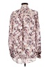 Equipment 100% Polyester Floral Ivory Long Sleeve Blouse Size M - photo 2