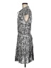 Allison Joy 100% Rayon Animal Print Silver Casual Dress Size M - photo 5