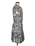 Allison Joy 100% Rayon Animal Print Silver Casual Dress Size M - photo 4
