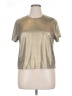 Porridge Metallic Gold Short Sleeve Top Size XL (4) - photo 1