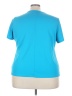 Cascade Sport 100% Polyester Teal Short Sleeve Top Size 3X - photo 2