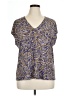 Vince Camuto Blue Short Sleeve Blouse Size XL - photo 1