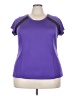 Danskin Now 100% Polyester Color Block Purple Active T-Shirt Size 3X - photo 1