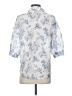 Chenault Blue 3/4 Sleeve Blouse Size S - photo 2