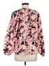 Tucker Pink Long Sleeve Silk Top Size M - photo 2