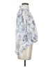 Chenault Blue 3/4 Sleeve Blouse Size S - photo 4