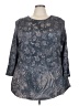 Avenue Gray 3/4 Sleeve Blouse Size 22 Plus - photo 1