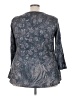 Avenue Gray 3/4 Sleeve Blouse Size 22 Plus - photo 2