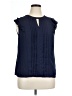 Elle 100% Polyester Blue Sleeveless Blouse Size XL - photo 1