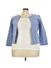 Chico's 100% Polyester Blue Denim Jacket Size XXL - photo 1