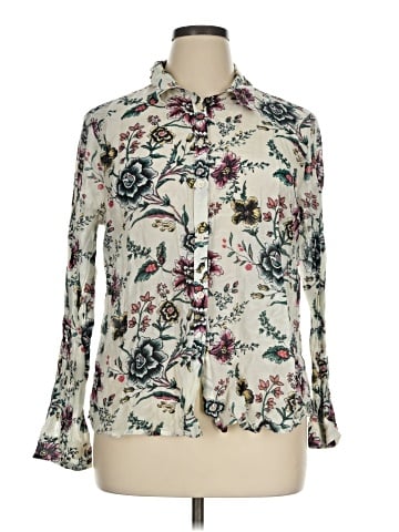 Ann Taylor LOFT Long Sleeve Blouse (view 1)