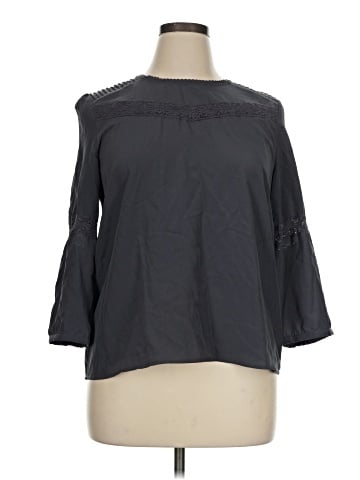 Collective Concepts 3/4 Sleeve Blouse (view 1)