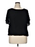VIISHOW Black Short Sleeve Blouse Size XL - photo 1