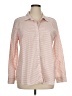 Garnet Hill Stripes Pink Long Sleeve Button-Down Shirt Size 16 - photo 1