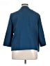 Chico's 100% Polyester Chevron-herringbone Blue Blazer Size XL (3) - photo 2