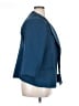 Chico's 100% Polyester Chevron-herringbone Blue Blazer Size XL (3) - photo 4