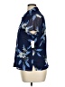 Sag Harbor 100% Polyester Floral Blue Short Sleeve Blouse Size XL Petite - photo 5