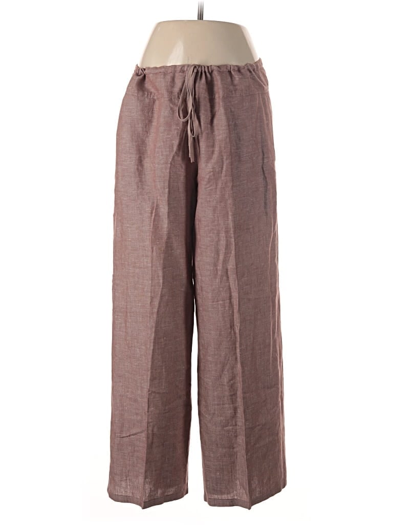 Pre-owned Max Studio Linen Pants In Brown