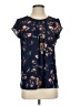 Fun2Fun Blue Short Sleeve Blouse Size S - photo 1