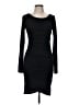 Leith Solid Black Casual Dress Size M - photo 1