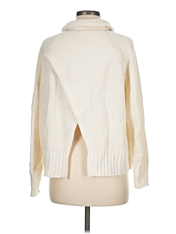 Madewell Eastbrook Turtleneck Cross-Back Sweater in Cotton-Merino Yarn (view 2)