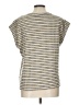 Kim & Cami Houndstooth Silver Short Sleeve Blouse Size L - photo 2